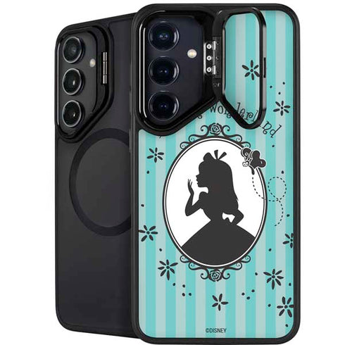 Disney Alice in Wonderland (animated) Silhouette in the Mirror Galaxy S25 Kickstand Case